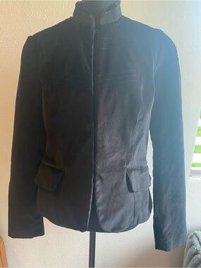 Vintage Mossimo Velvet Jacket Satin Lined Whimsigoth Gothic Size medium
